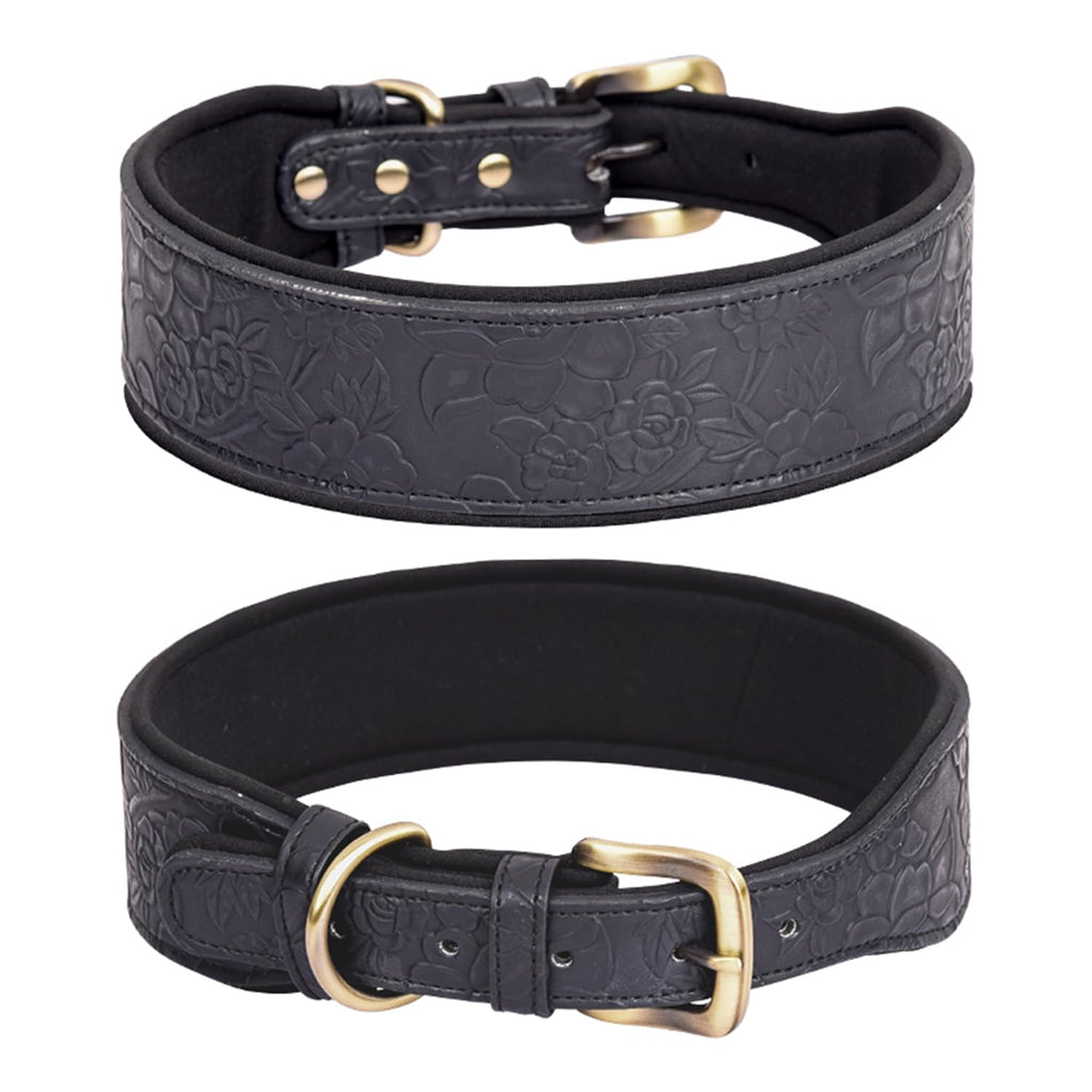 Vintage Leather Dog Collar - Adjustable & Breathable